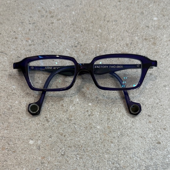 Anne Et Valentin Accessories - Anne et Valentin Deep Purple Glasses Factory Two